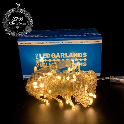 Светодиодная гирлянда нить HOME PRO (50LED, 6м) теплый белый
