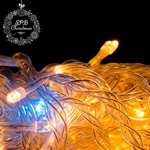 Светодиодная гирлянда нить HOME PRO (50LED, 6м) теплый белый-вспышки белый