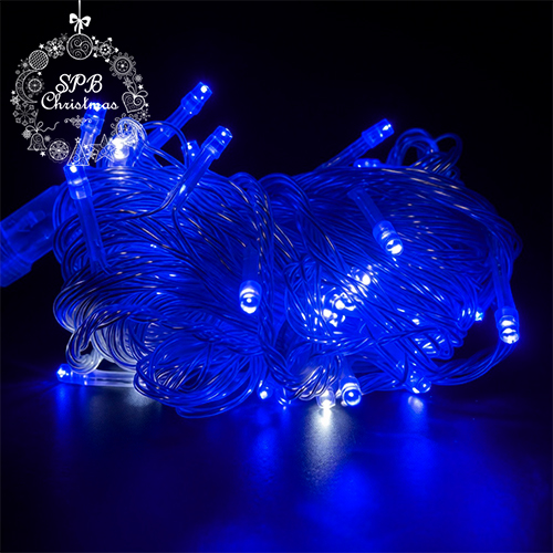 Светодиодная гирлянда нить HOME PRO (50LED, 6м) синий-вспышки белый