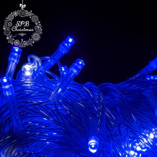 Светодиодная гирлянда нить HOME PRO (50LED, 6м) синий-вспышки белый