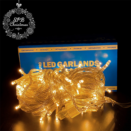 Светодиодная гирлянда нить HOME PRO (100LED, 12м) теплый белый