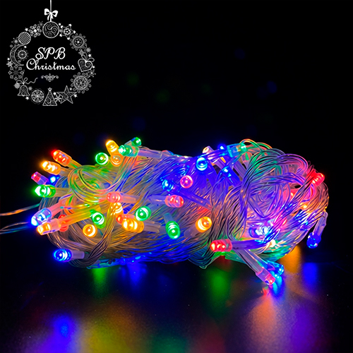 Светодиодная гирлянда Нить 100LED (10м,силикон) разноцветная