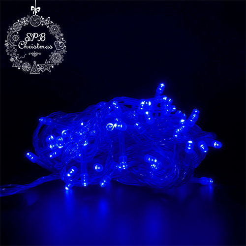 Светодиодная гирлянда Нить 100LED (10м,силикон) синий