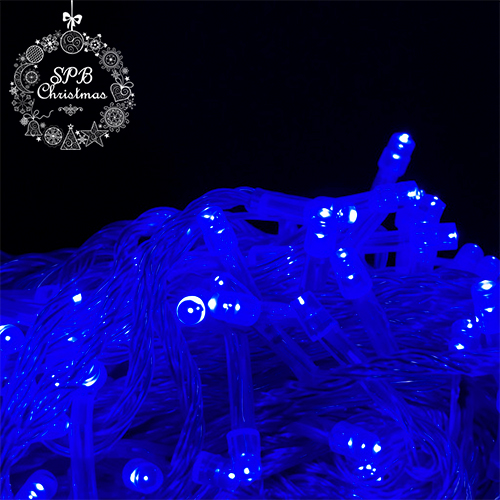 Светодиодная гирлянда Нить 100LED (10м,силикон) синий