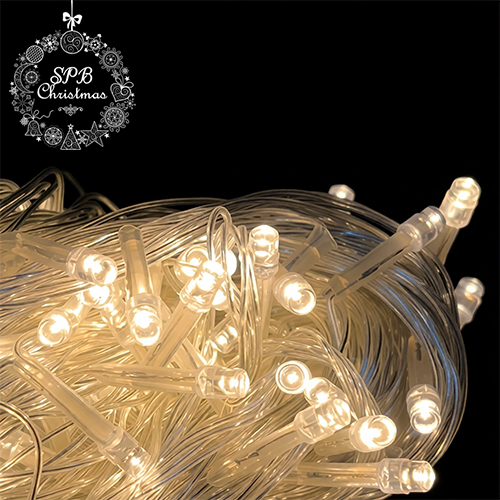 Светодиодная гирлянда Нить 100LED (10м,силикон) теплый белый