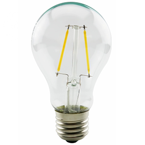 Филаментная ретро лампа Эдисона (Е27, А60, 2Вт, 2700К теплый белый)
